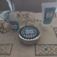 KIt maternidade e afins R$: 6.00. Sendo um bisnaga de alcool em gem 30 ml, um frasco de 30 ml para p