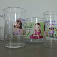 caneca de chopp adesivada