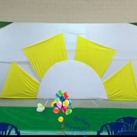 Decoração de Escola com Malha Tensionada
