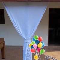 Decoração utilizando Malha Tensionada (Lycra)