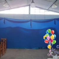Divisão de espaço utilizando Malha Tensionada (Lycra)