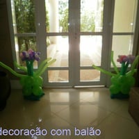 vasos com balões