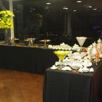 mesa de café e petisco