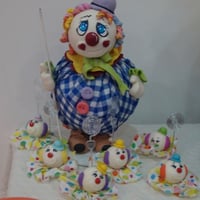 topo de bolo de palhaço