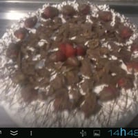 torta de chocolate om chantilli