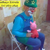 Estorinha de fantoche da Peppa Pig contada pelo palhaço Estrela ligue 3873 3845
