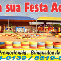 festa infantil, com parque inflável de cortesia