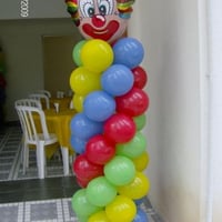 Trabalho com Balões - Coluna Palhaço