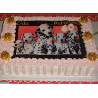 Bolo aniversário chantilly mousse de nozes