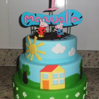 Bolo cenográfico aniversário Peppa- aluguel ou venda