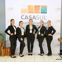 Feira Casa Sul 2018 - Equipe de recepção e credenciamento.