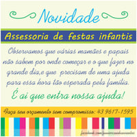 ?#?NOVIDADE?
Junior Cunha Assessoria de eventos lança uma super novidade: Assessoria para Festas In