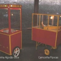 Carrocinhas pipocas e algodão