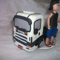 Topo de bolo carreta