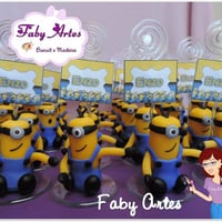Lembranças em biscuit minions