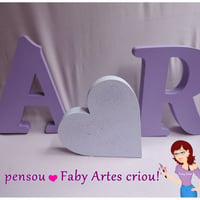 Letras, Placas, cabides para noivas...