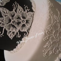 Bolo Casamento Preto e Branco