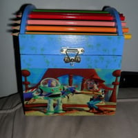 Porta lápis baú em mdf