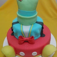 Bolo Mickey, Donald e Pateta.
