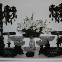 Peças pretas para montagem de mesa de doces e decoração, sofisticação para seu evento