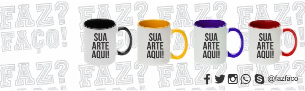 Faz? Faço! - Canecas de cerâmica personalizadas