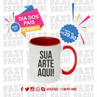 Caneca Cerâmica branca Personalizada 300ML