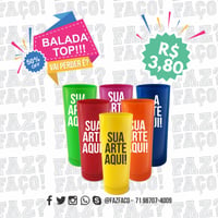 Copo Long Drink em PP Cores Sólidas 300 Ml.
Cores Variadas!