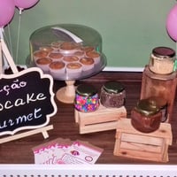 Estação de Cupcake Gourmet
Recheios: Doce de leite, Nutella, Brigadeiro branco ou preto
Coberturas