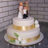 Bolo de casamento personalizado