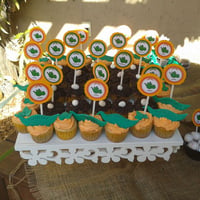mini cup cakes de nutella e doce de leite