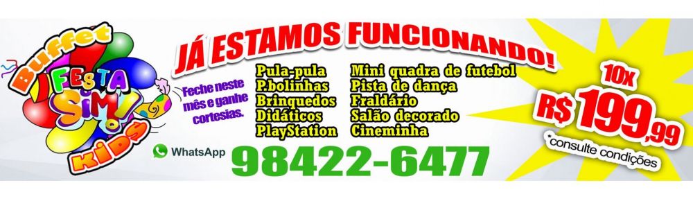 Festa Completa para 70pesoas só R$ 1999