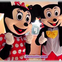 Mickey e Minie Mouse em festasite
