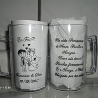 CANECAS DE ACRILICO PERSONALIZADAS OU LISAS