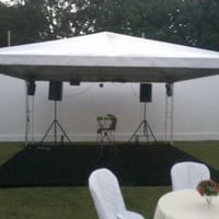 Toldo 5x5 com tablado 4,40 x 4,80