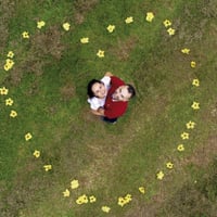 Imagem aérea com drone