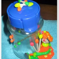 pote cotonete em biscuit