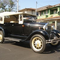 veículos de coleção (placa preta)