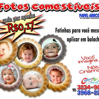 Foto comestível para bolachas