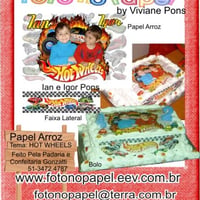 Papel Arroz Hot Wheels