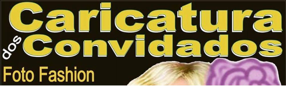 Caricaturas dos convidados ao vivo
