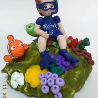 Topo de bolo personalizado Procurando Nemo em biscuit
