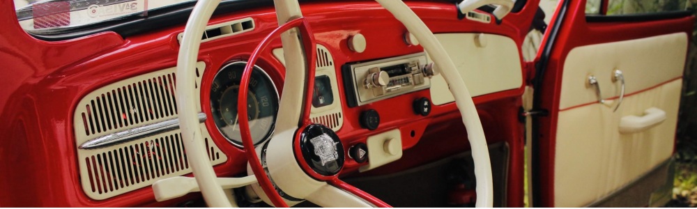 Fusca Conversível 75 vermelho