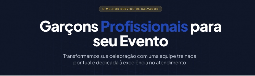 Garçons para Eventos em Salvador | Garçom Salvador