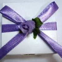 Bem casado (caixinha, cetim nº2, flor)