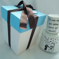 Kit Moringa de porcelana. Capacidade de 800 ml peça funcional e personalizada. Pedido minimo de 06 k