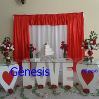 Decoração  com mesa love