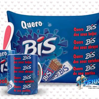 Kits: canecas + Almofada 20 x 20 + chocolate