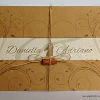 convite casamento rústico