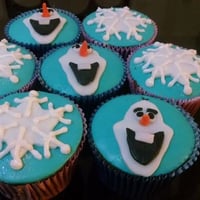 Cupcake temático (Frozen).