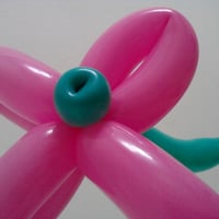 Escultura em balão: flor